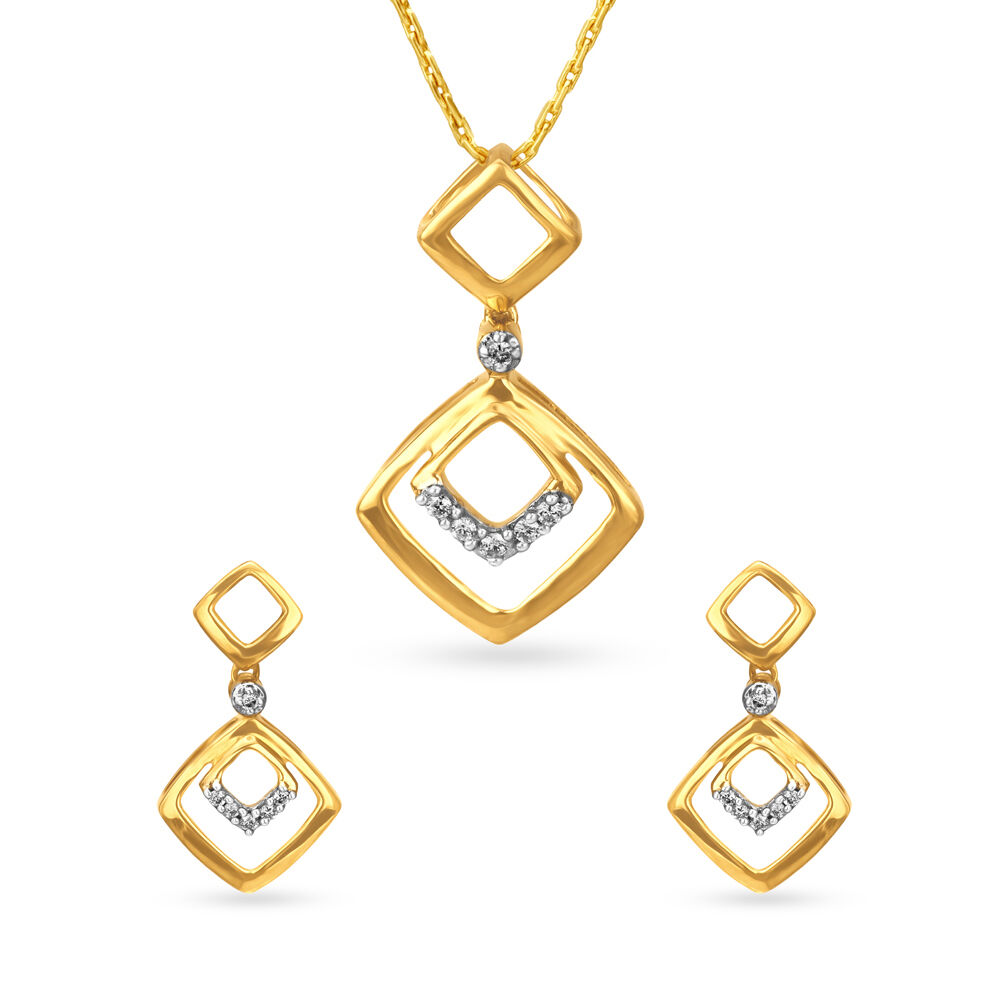 14k Real Diamond Pendant Set JGZ-2106-00857 – Jewelegance